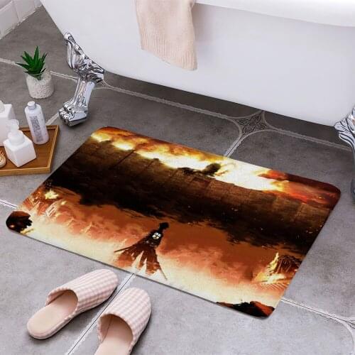 Shingeki No Kyojin Attack 3D Print Doormats Rectangle Non-Slip DoorMat Bedroom Kitchen Entrance Print Door rugs Dropshipping