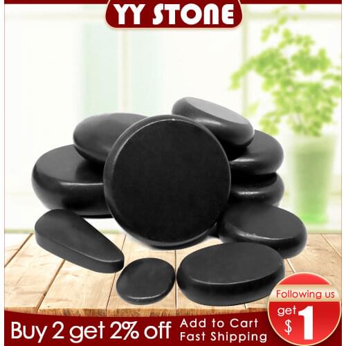 Tontin hot Stone Massage Set Relieve Stress Back Pain Health Care Acupressure Lava Basalt Stones for Healthcare spa rock