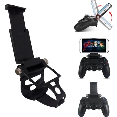 Gamepad Bracket for PS4 Mobile Phone Holder Clip Retractable Bracket for ONE S / Slim Game Controller Clip Clamp Accessories