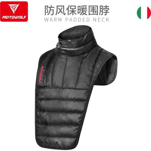 MOTOWOLF Motorcycle Plus Velvet Windshield Vest Warm winter riding neck protection collar Waterproof collar protection