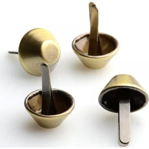 15mm Antique Brass Metal Purse Bag Feet Handbag Feet