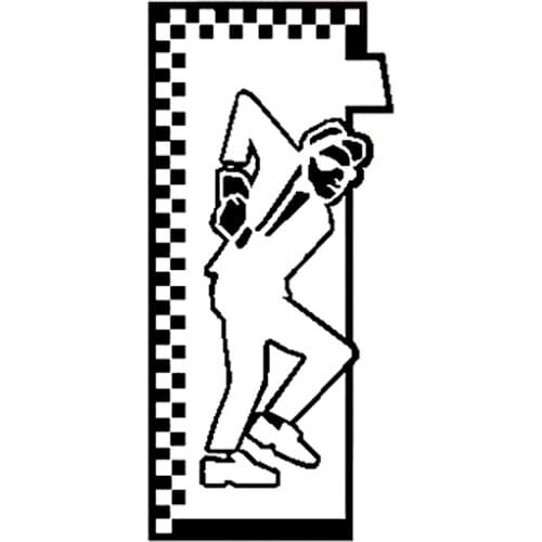 16*7.3cm Rude Boy Lady Sticker Funny Personality Stickers Motorcycle SUVs Bumper Car Window Laptop Car Stylings