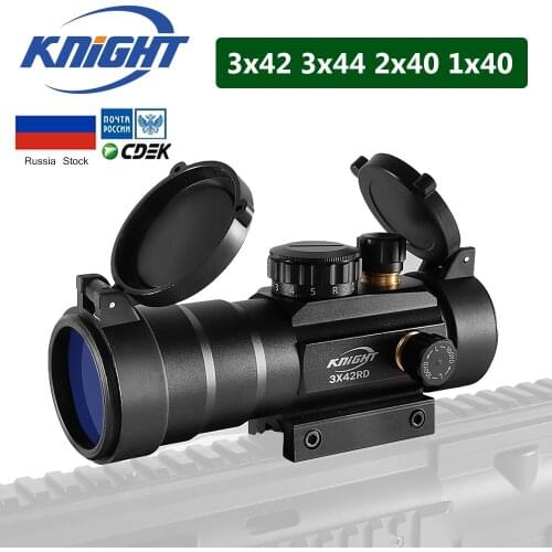 1X40 Optics Rifle scope Red Green Dot Sight Illuminated Rangefinder Hunting For Hunting Scope With 11/20mm Weaver Rail