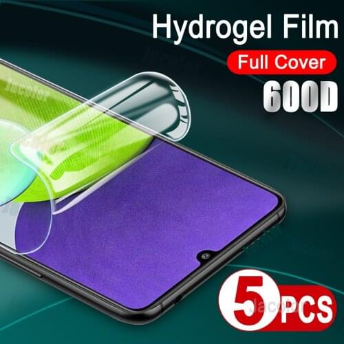 5PCS Safety Hydrogel Film For Samsung Galaxy A22 4G/5G Screen Protector Samsumg Glaxy A 22 HD Soft Film For SamsungA22 Not Glass