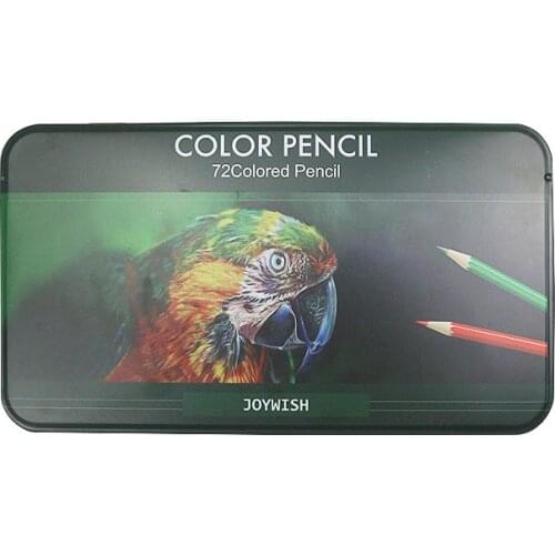 72 Colored Iron Box Pencil Oily Colored Pencil Painting Pen Colored Pencil Set Hand-painted Sketch Pen School Office Supplies
