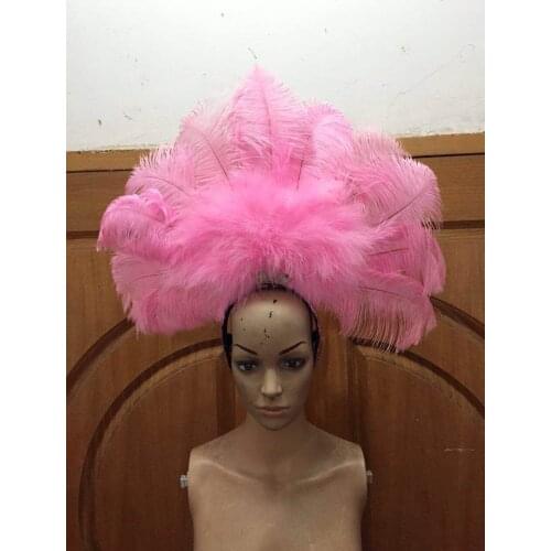 Latin dance Samba accessories Fashion exquisite headdress feathers Delicate dance shows accessories