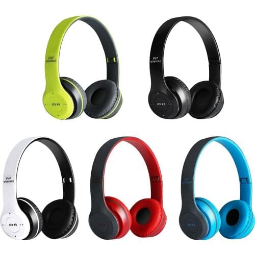 Wireless Bluetooth-compatible Headset Stereo P47 Headset Headset Multi-function Headset For Sports Computer Game Headset