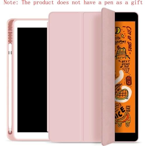 For iPad New 2020 Air 4 Case Pro 11"10.9" 10.5"Air 3"10.2" 9.7 inch 2019 Soft Cover With Pencil Holder Case for iPad Mini 5 2019
