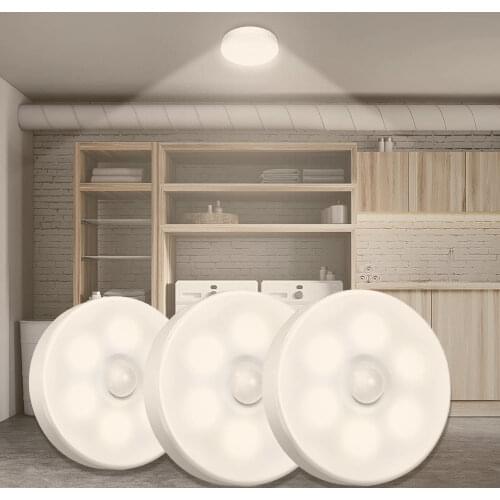 Motion Sensor LED Light Warm White Wireless Kitchen Lamp Night Lights for Bedroom Closet Wardrobe Stairs Cabinet Light Lighting