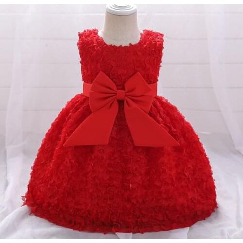 Childrens Dresses 2021 Summer New Vest Bow-knot One-year-old Infant Dresses For Girls Dresses Baby Girl Princess Dresses