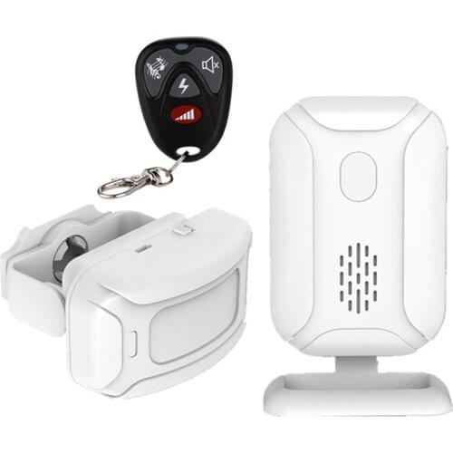 Remote Wireless PIR Motion Sensor Detector Door Bell Gate Entry Welcome Chime Doorbell Burglar Alarm for Home Shop Store