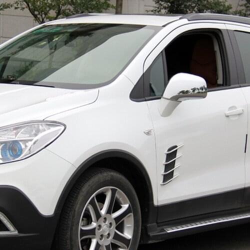 For Vauxhall Opel Mokka X 2012-2019 Chrome Rear View Mirror Without Turn Signals Decoration Cover Trim Car Styling