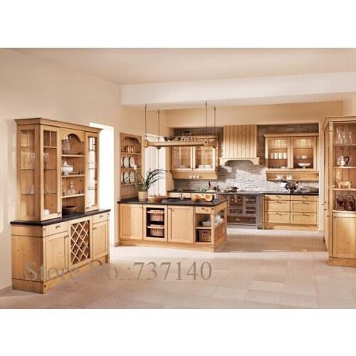 Oak kitchen cabinet Foshan furniture factory high quality cabinets