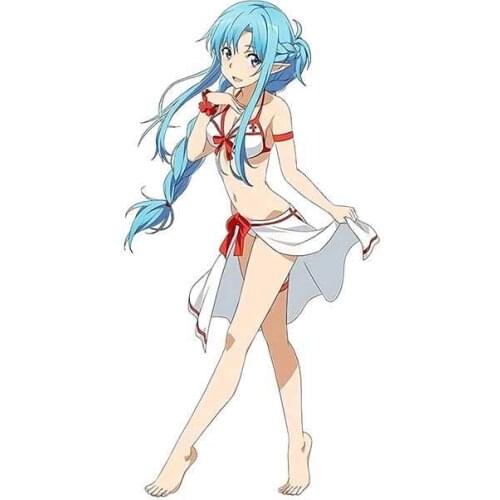 Personality Anime Sword Art Online Waterproof Scratch-proof Car Decals Bumper Window Stickers Anime Apply To Car Window