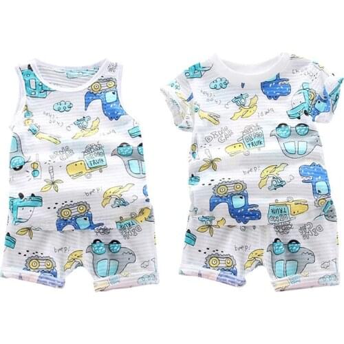 Summer newborn boy baby gentleman suit clothes sets for boy baby clothes outfits casual sports outerwear 2pcs