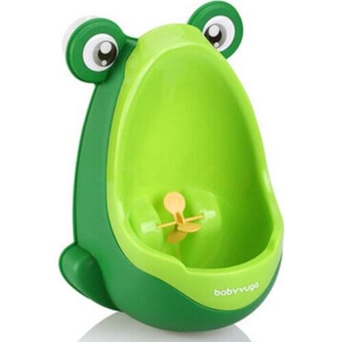 Best selling 2018 plastic wall mount frog urinal for kids and children/plastic urinal for free potty brush