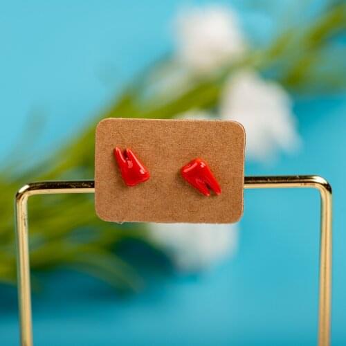 Small And Cute Porcelain Multicolor Earrings Anti-allergic #LY506 парные вещи oorknoppen atacado серьги 2021