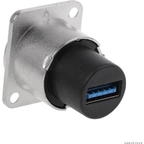 USB 3.0 Socket Metal D type Female to Female Connector Panel Mounting Holder Adapter Support wholesales