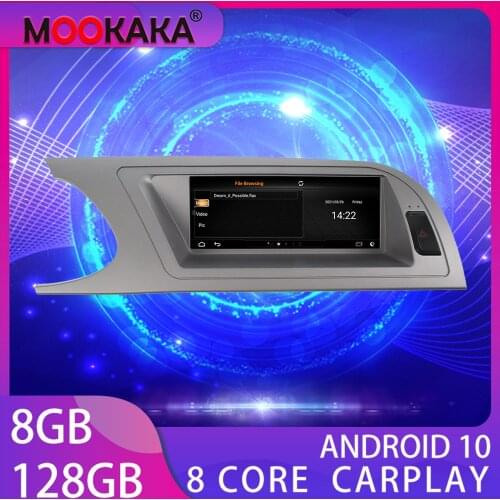 For AUDI A4 2009-2016 Android 10 Eight core Car Dvd Multimedia Player Auto GPS Navigation 128G CARPLAY