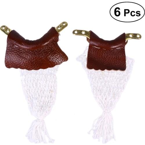 6pcs/set Billiard Pockets Leather Pool Snooker Table Replacement Nets Bags Kit Billiards Table Pocket for Billiard Accessories