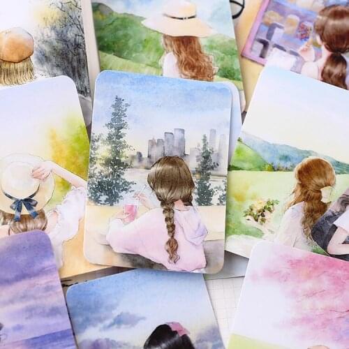 14PCS Travel girl Stickers Crafts And Scrapbooking stickers book Student label Decorative sticker kids toys