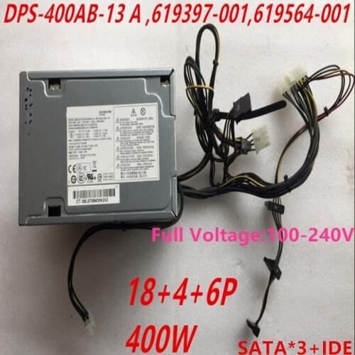 New PSU For HP Workstation Z210 Z220 400W Power Supply DPS-400AB-13 A 619397-001 619564-001