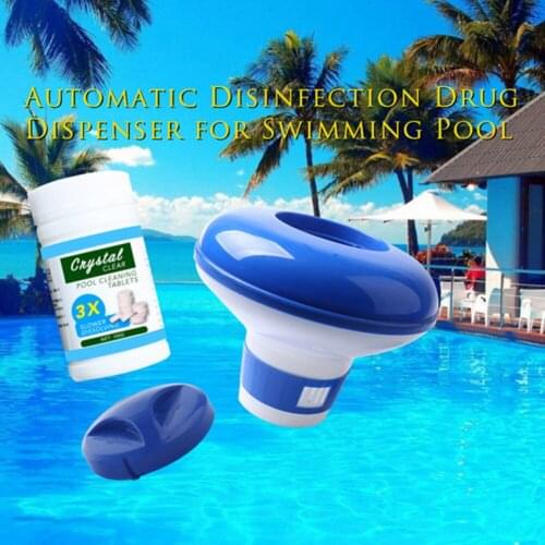 Swimming Pool Cleaning Floating Sterilizer Chemical Chlorine Dispenser Automatic Dosing with Tablets Water Disinfection Purifier
