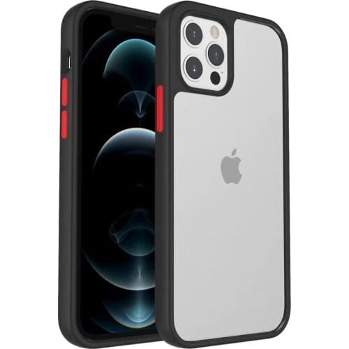 Shockproof Phone Case for iPhone 12 Mini 11 Pro XS Max X XR 7 8 Plus SE 2020 Simple Hard PC+Silicone Protective Coques Cover