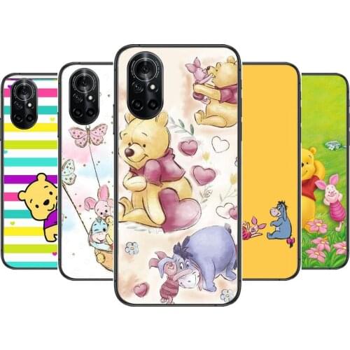 Cartoon World Disney Clear Phone Case For Huawei Honor 20 10 9 8A 7 5T X Pro Lite 5G Black Etui Coque Hoesjes Comic Fash desig