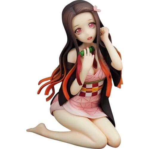 Demon Slayer Kimetsu no Yaiba Kamado Nezuko Kneel Ver. 12cm Anime Figure PVC Action Figure Model Collectible Toy Doll