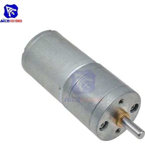 Diymore 12V DC Gear Motor 25GA370 Reduction Gear Motor High Torque Electric Micro Speed Reduction Geared Motor