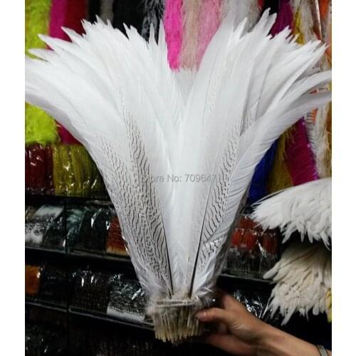 Feathers Decoration! 50Pcs/lot!Feather Pheasant Silver Tails 20-22inches 50-55cm-Craft Millinery Fly Fishing,Wedding Decoration
