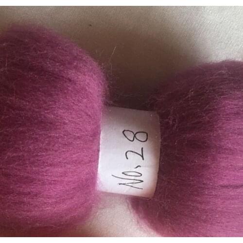 WFPFBEC 70s Australia COMBED 100% WOOL fiber merino diy wool for neddles felting 50g 100g NO.28