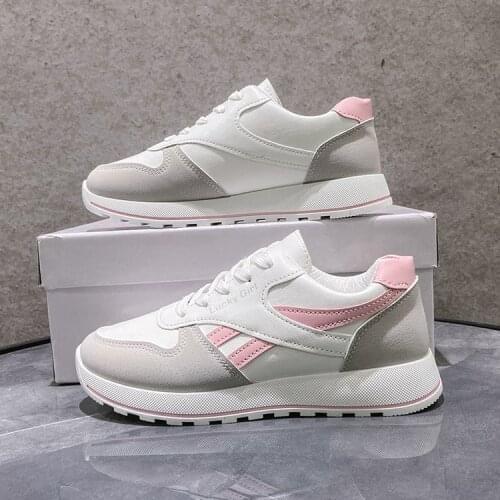 New White Women Sneakers Fashion Thick Bottom Womens Platform Casual Shoes Zapatos De Mujer Chunky Sneakers AA-420