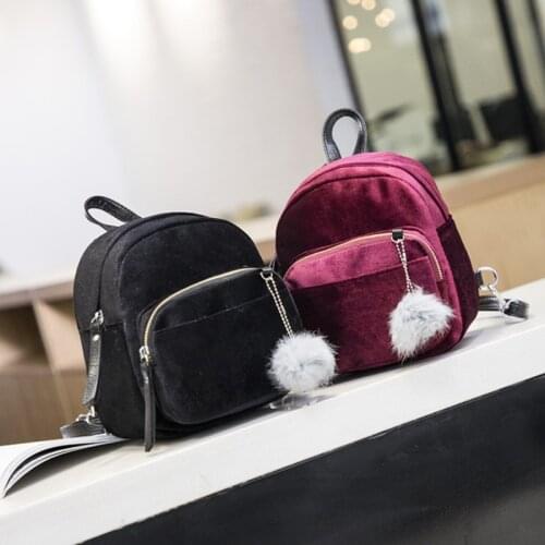 Women Mini Backpack Corduroy Small Crossbody Bag For Girl Striped Cloth Fabric Shoulder Bags Ladies Kids Phone Purse