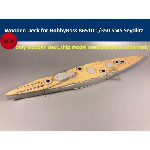 1/350 Scale Wooden Deck for HobbyBoss 86510 SMS Seydlitz Battleship Model Kits