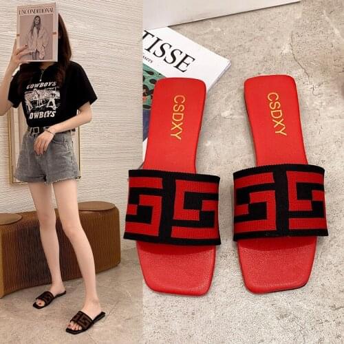 2021 Summer New Fashion Luxury Designer Women Slippers Indoor Outdoor Plus Size 35-42 Modern Ladies Slippers Slides Beach Shoes