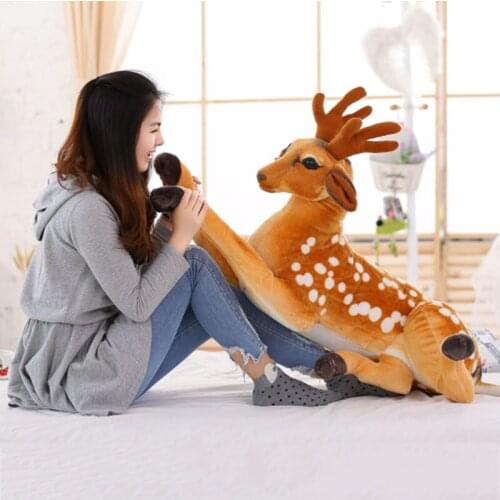 30/40/50cm Stuffed animal Dolls Squatting Deer Charming Soft Toys and Plush toys Comfortable to Touch Realistic Deer