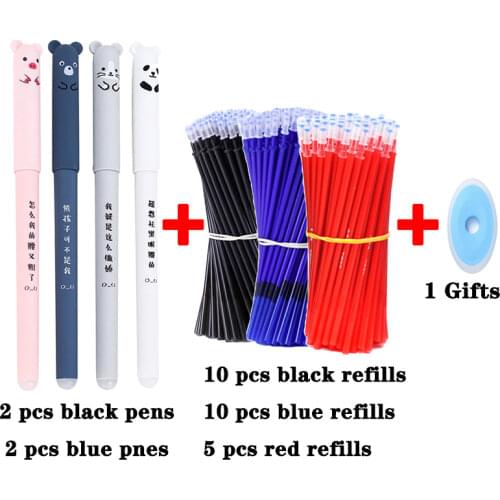 30 Pcs/set Kawaii Erasable pens cute gel pens school Writing Stationery for Notebook scholl office supplies pen cute pens