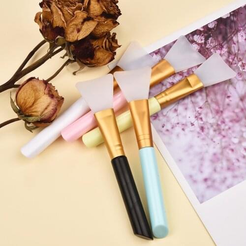 5pcs Silicone Brush Mixed Color For DIY UV Epoxy Resin Jewelry Making Tools Easy To Peel Face Mask Stirring Crystal Glue Brush