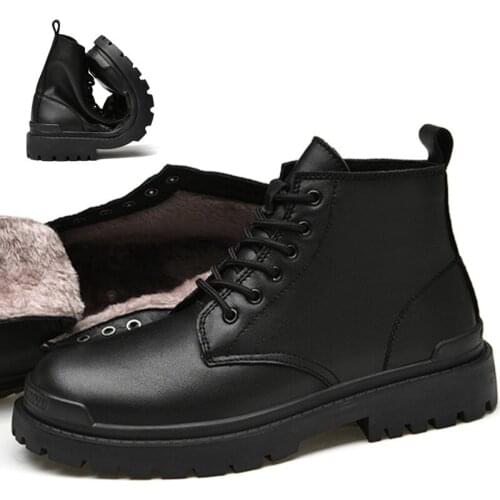 Big Size 38-48 Military Tactical Ankle Boots Men Outdoor Genuine Leather Autumn Winter Mens Boots Hunting Motorcycle Shoes Man