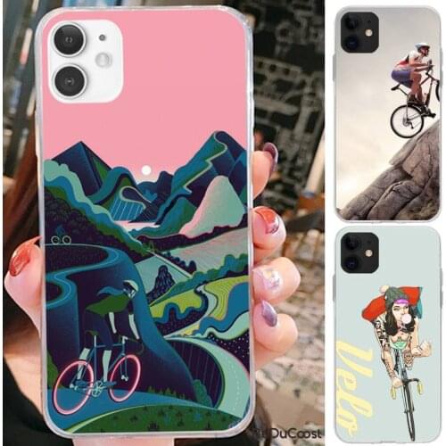 Reall BIKE CYCLING art Phone Case For iPhone 7 8 Plus X XS Max XR Coque Case For iphone 5s SE 2020 6 6s 11Pro