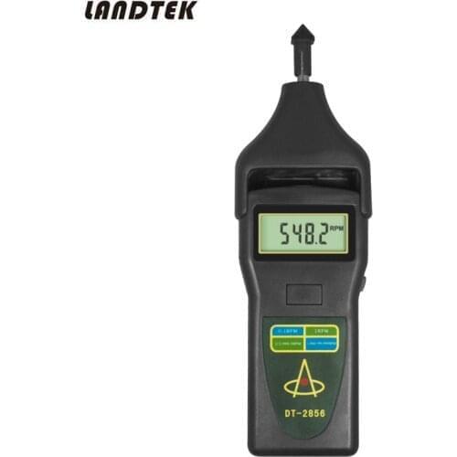 Digital DT-2856 Laser Tachometer DT2856 Portable Photo Contact Tach RPM Meter