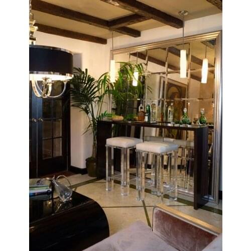 Customized Luxury Beveled Glass Mirror for Mini bar wall