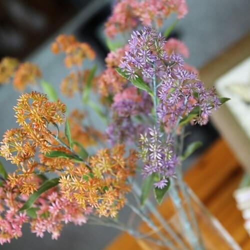 63cm Artificial Berry Branch Creative Decorative Artificial Plant Simulation Leaves DIY Accessories for Home Garden Supply Decor