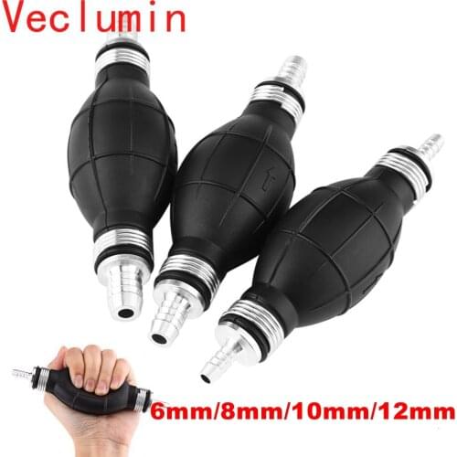 Fuel Pump Line Hand Primer Bulb Gas Petrol Rubber & Aluminum All Fuels Length Used For Car Boat Marine Outboard 6mm8mm 10mm 12mm