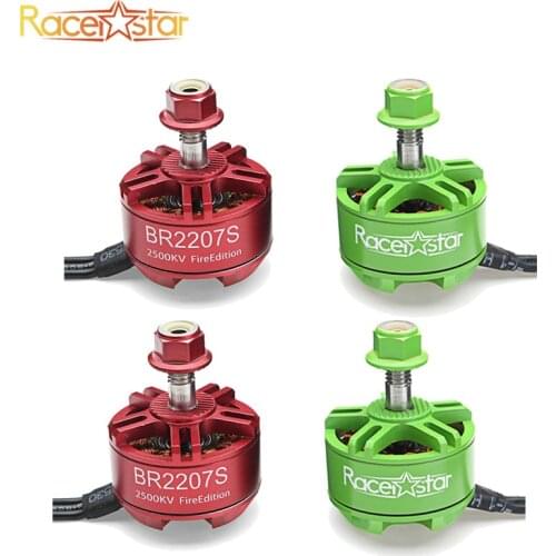 Racerstar 2207 BR2207S Green/Red Edition 1600KV 2200KV 2500KV 3-6S Brushless Motor For RC Drone Quadcopter Multirotor RC Parts