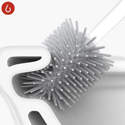 New Original Yijie TPR Toilet Brushes and Holder Cleaner Set Silica Gel Floor-standing Bathroom for Xiaomi MIjia Cleaning Tool