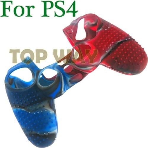 10pcs New Non-slip Studded Silicone Rubber Cover Case for PS4 PlayStation 4 Controller for PS4 Pro Slim Dualshock 4 Gamepads