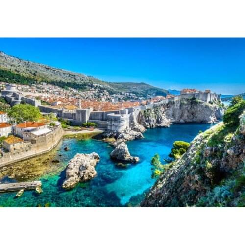 Scenery diamond painting mountain lake mosaic art embroidery landscape rhinestone picture puzzle toys kids drawing wall decor